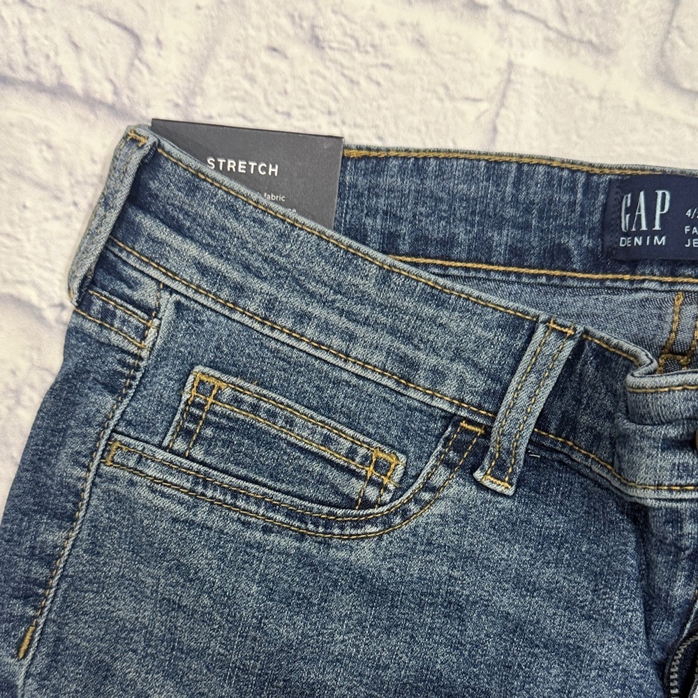 GAP Women's Classic Blue Denim Jeggings - Picture 6 of 7